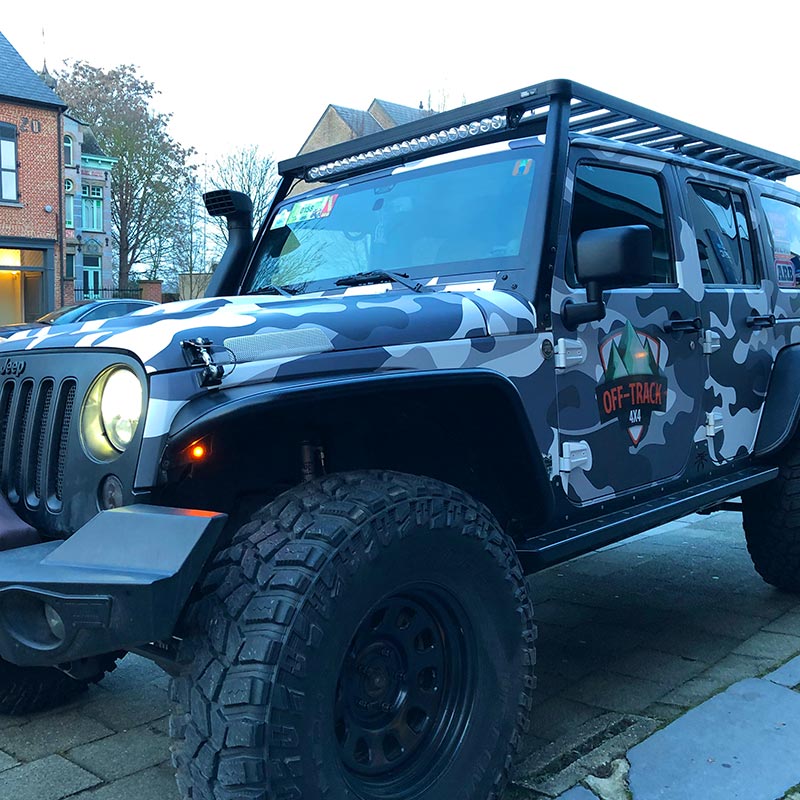 Wrapaholic carwrapping print design wrap jeep wrangler