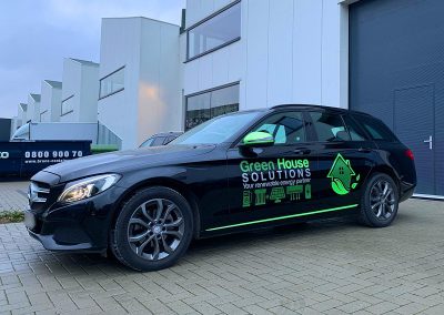 Autoreclame Autobelettering Auto Belettering Mercedes C Klasse Green House Solutions