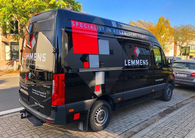 Autoreclame Autobelettering Bestelwagen Belettering Mercedes Sprinter Lemmens Tegels