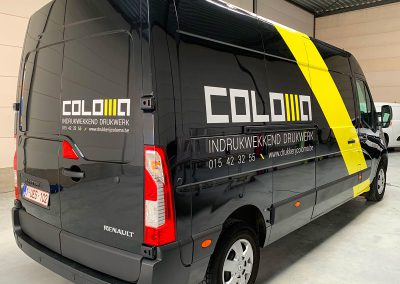 Autoreclame Autobelettering Bestelwagen Belettering Renault Master Drukkerij Coloma