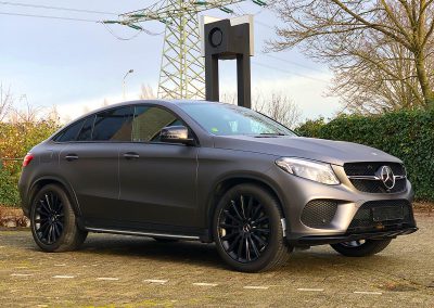 Carwrapping Color Change Mercedes Benz GLE Coupé AMG F2