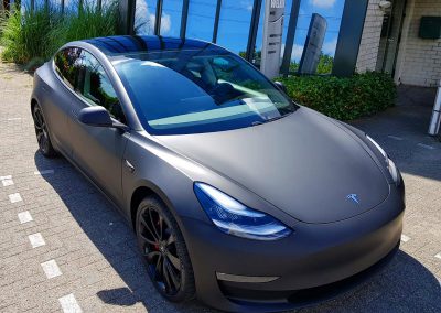 Carwrapping Color Change Tesla Model 3 F2